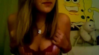 Girl caught on webcam