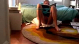 NOT My sister masturbating home alone caught by hidden cam