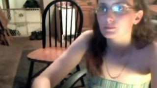 Webcam geek teen bottle &amp; fisting