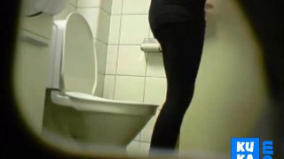 Blonde amateur teen toilet pussy ass hidden spy cam voyeur 4
