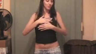 perfect boobs girl sexy webcam striptease dance