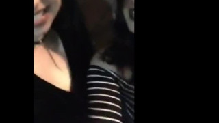 busty, curvy goth girls flash huge tits and ass