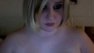 Horny Fat BBW Ex Girlfriend showing her big Tits on Webcam