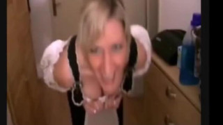 Hot German Blonde in Bavarian Outfit Fucked
