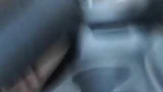 Girl gets caught sucking and fucking in car pt 1