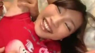 Cute and Busty Asian Gets Her Boobs Licked and Fondled