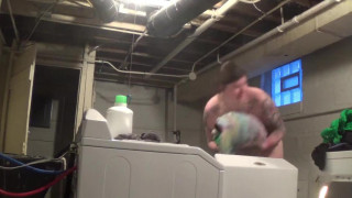 Doing The Laundry Naked In A Shared Basement (You can hear my neighbors!)