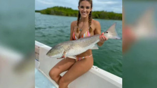 Fishing Girl - Gorgeous Brunette Gets Fucks By Crew