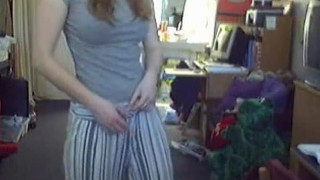 Young woman showing body on cam  