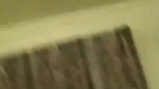 Husband filming cuckold girl taking huge bbc creampie at Home